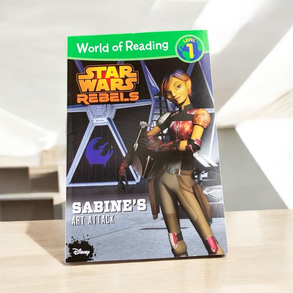 NEW Set of 2 World of Reading Level 1 Books Star Wars Rebels Disney Sabine - Picture 4 of 10